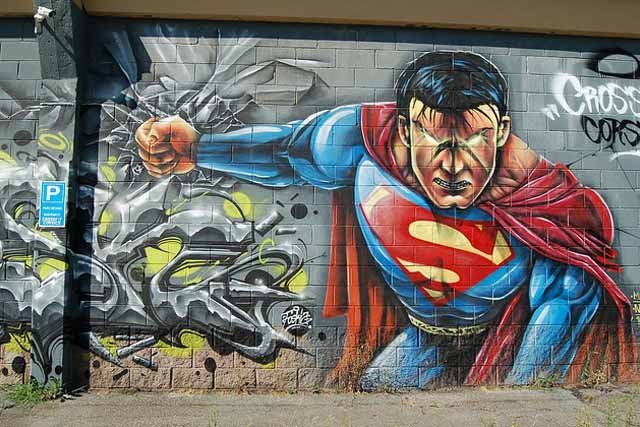 superman-wall-mural-design